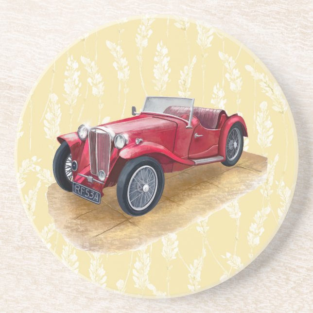 Coaster with Image of Classic Car (Front)