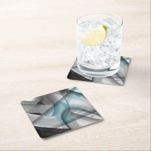 Coasters Abstract Trend Interior Decor Blue Ocean