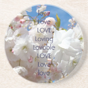 Coasters Blossoms love Love LOVE Loving Loveable