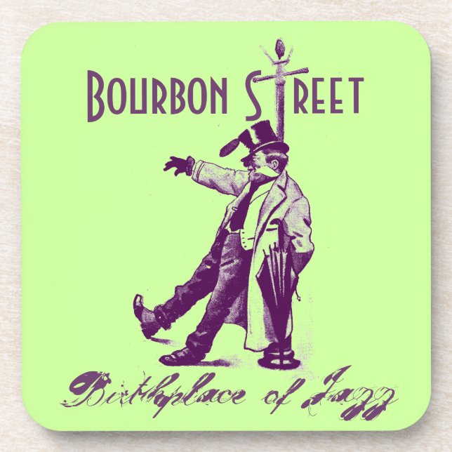 Coasters Bourbon Street NOLA Birthplace of Jazz (Front)