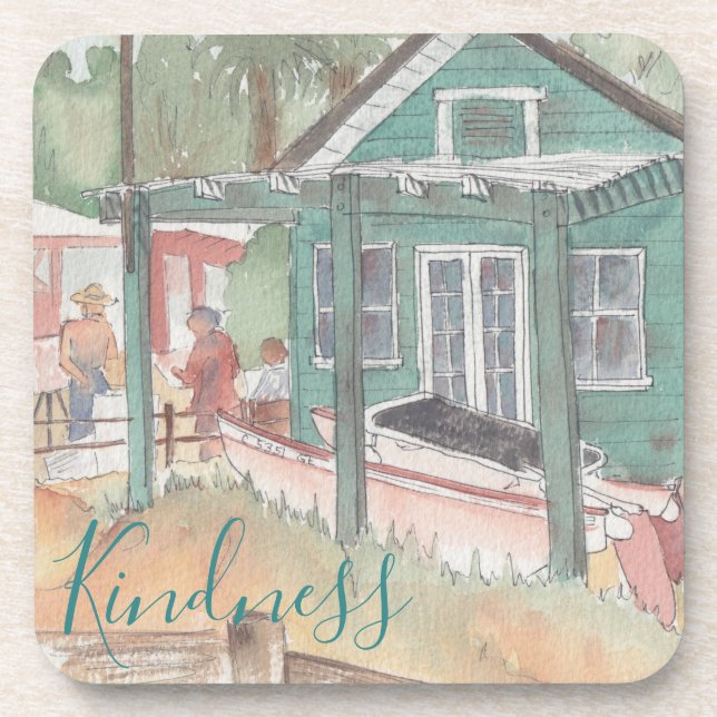 Coasters "Crystal Cove Watercolor " (Front)