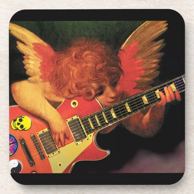 Coasters. Electric Cherub plastic Coaster (Front)