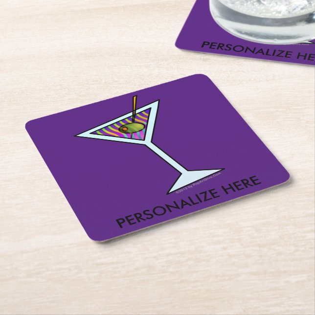 COASTERS - MARTINI DESIGN (Angled)