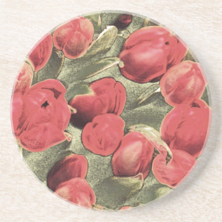 Coasters, Red Tulips, Decorative Art Coaster