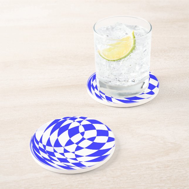 Coasters (sandstone) - 3D Chequerboard Ball (Side)