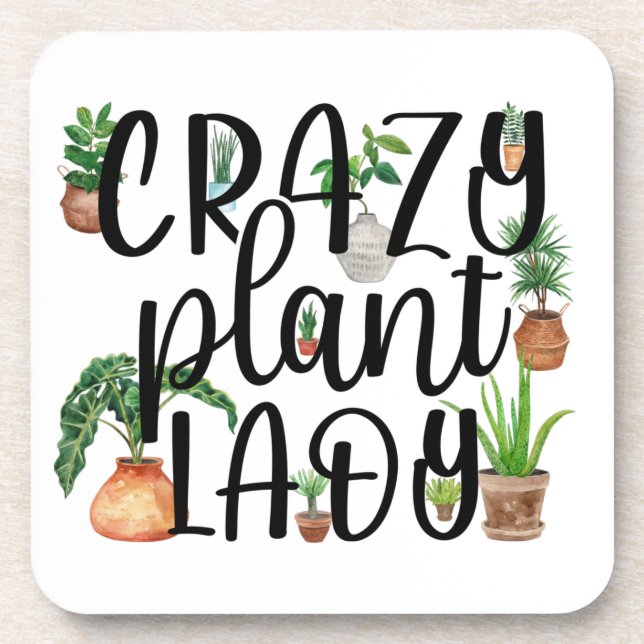 Coasters Set Crazy Plant Lady (Front)