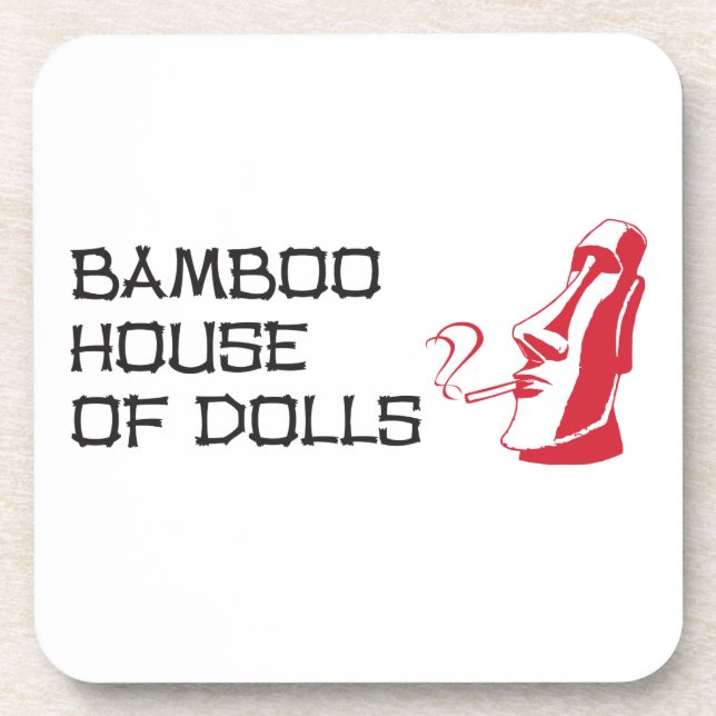 Coasters (set of 6) - Bamboo House of Dolls (Front)