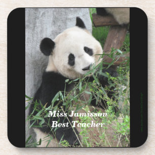 Coasters, Set of 6, Panda, Best Teacher Coaster