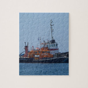 Coastguard Boat And Tug Boat Jigsaw Puzzle