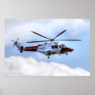 Coastguard Helicopter Poster