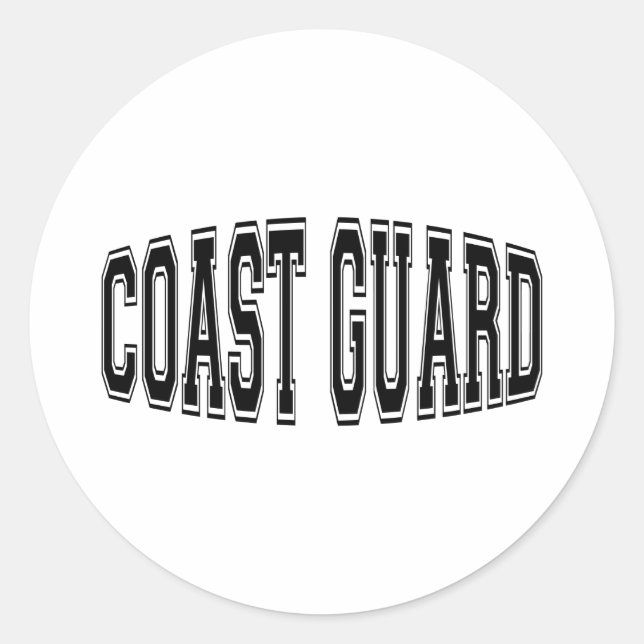 coastguardbulge classic round sticker (Front)