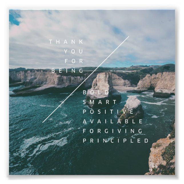 Coastland Elevation #1 (6x6) Photo Print (Front)