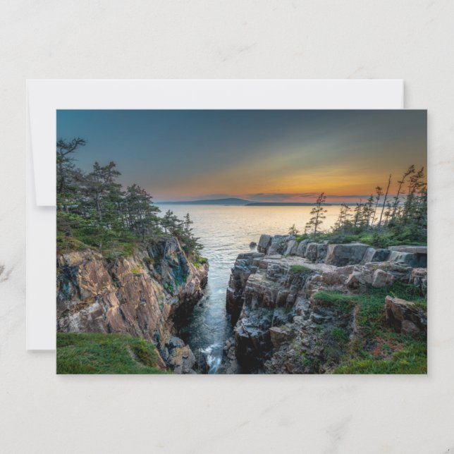 Coastline | Acadia National Park, Maine Thank You Card (Front)