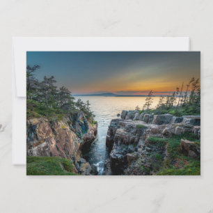 Coastline Acadia National Park, Maine Thank You Card