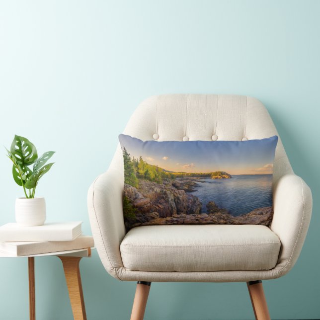 Coastline | Acadia National Park, Schooner Head Lumbar Cushion (Chair)