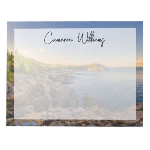 Coastline Acadia National Park, Schooner Head Notepad