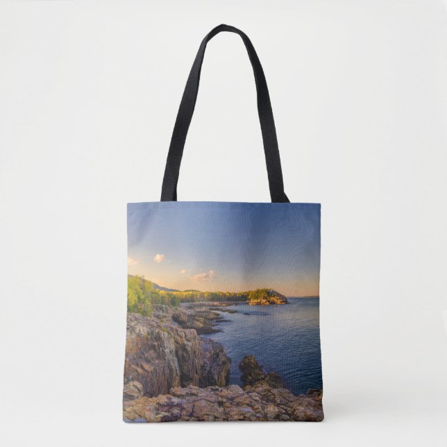 Coastline | Acadia National Park, Schooner Head Tote Bag (Front)