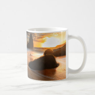 Coastline At Sunset   Northern California Coffee Mug