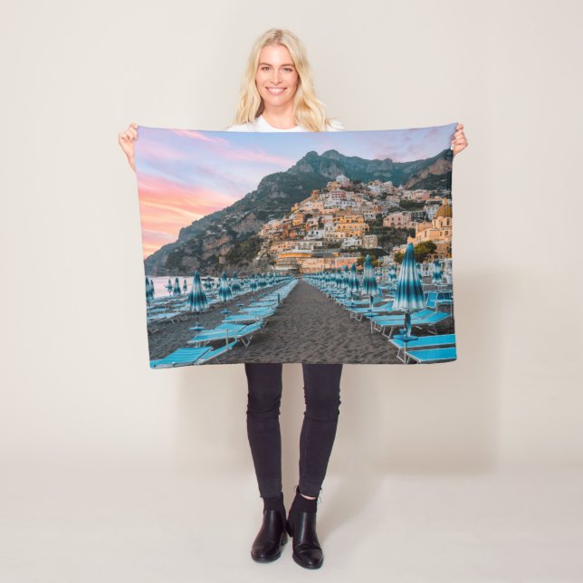 Coastline | Campania, Italy Fleece Blanket (In Situ)