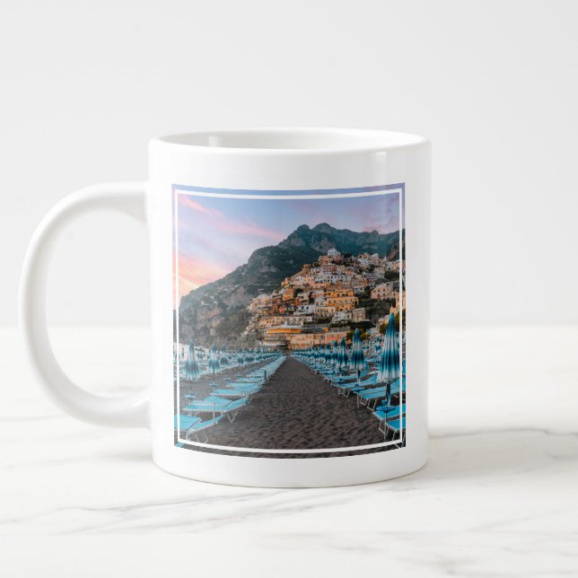 Coastline | Campania, Italy Large Coffee Mug (Left)