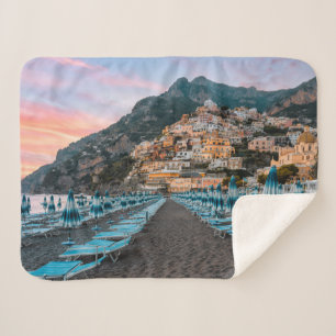 Coastline   Campania, Italy Sherpa Blanket