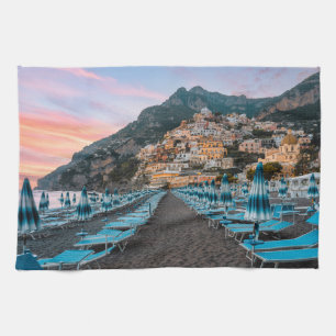 Coastline Campania, Italy Tea Towel