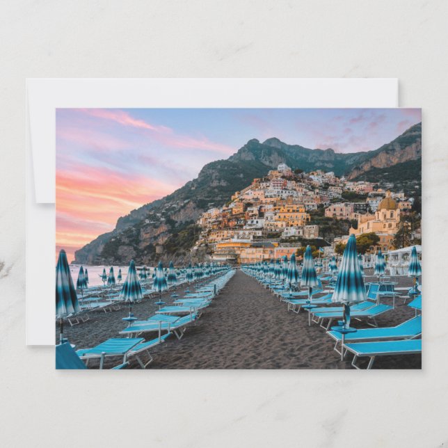 Coastline | Campania, Italy Thank You Card (Front)
