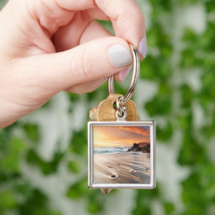 Coastline   Canary Islands, Spain Key Ring