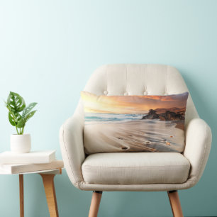 Coastline Canary Islands, Spain Lumbar Cushion