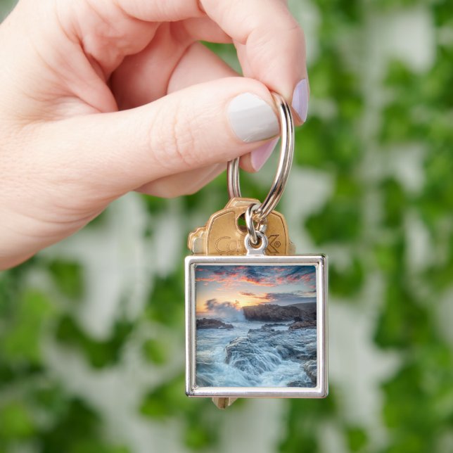 Coastline | Carmel California Key Ring (Hand)