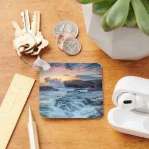 Coastline Carmel California Key Ring