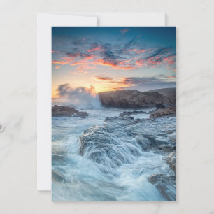 Coastline Carmel California Thank You Card