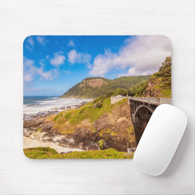 Coastline | Cook's Chasm, Yachats, Oregon Mouse Pad (With Mouse)