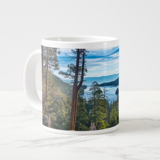 Coastline | Emerald Bay, Lake Tahoe, California Large Coffee Mug (Front Left)
