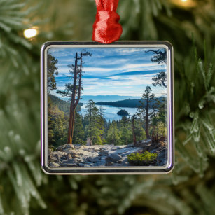 Coastline   Emerald Bay, Lake Tahoe, California Metal Ornament