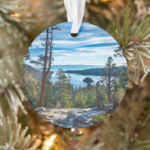 Coastline   Emerald Bay, Lake Tahoe, California Ornament
