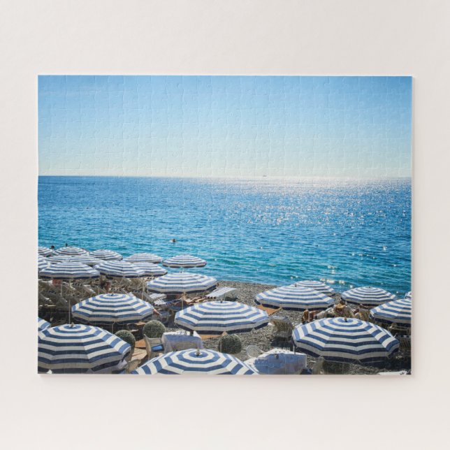 Coastline | French Riviera, Nice France Jigsaw Puzzle (Horizontal)
