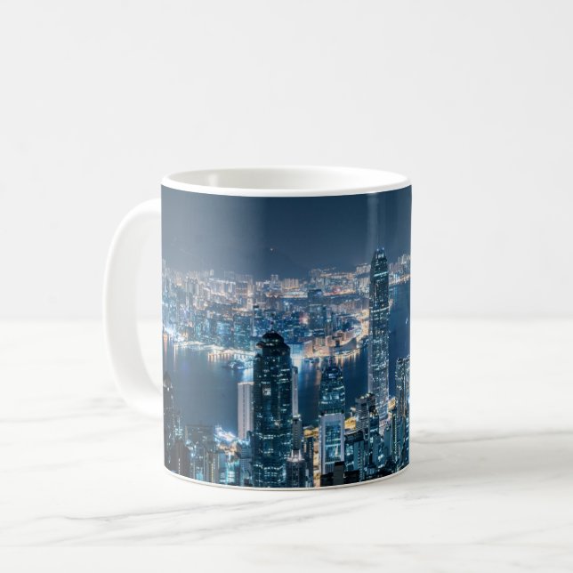 Coastline | Hong Kong Island, Asia Coffee Mug (Front Left)