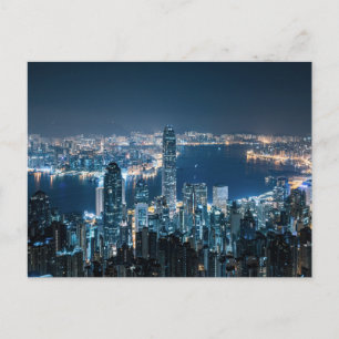 Coastline   Hong Kong Island, Asia Postcard