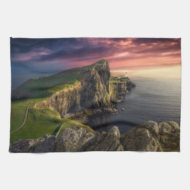 Coastline | Isle of Skye, Scotland Tea Towel (Horizontal)