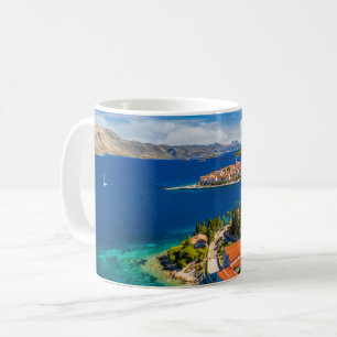 Coastline   Korcula Town, Korcula Island, Croatia Coffee Mug