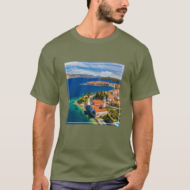 Coastline | Korcula Town, Korcula Island, Croatia T-Shirt (Front)