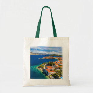 Coastline Korcula Town, Korcula Island, Croatia Tote Bag