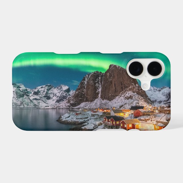 Coastline | Lofoten Islands, Hamnoy, Norway iPhone Case (Back Horizontal)