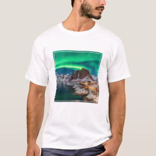 Coastline   Lofoten Islands, Hamnoy, Norway T-Shirt