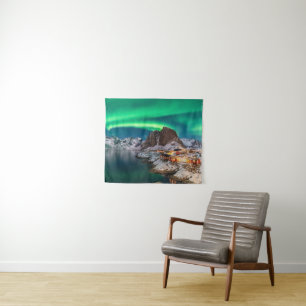 Coastline Lofoten Islands, Hamnoy, Norway Tapestry