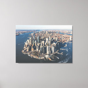 Coastline Manhattan, New York City Canvas Print