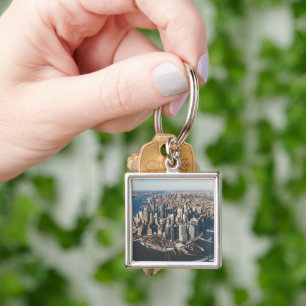 Coastline   Manhattan, New York City Key Ring
