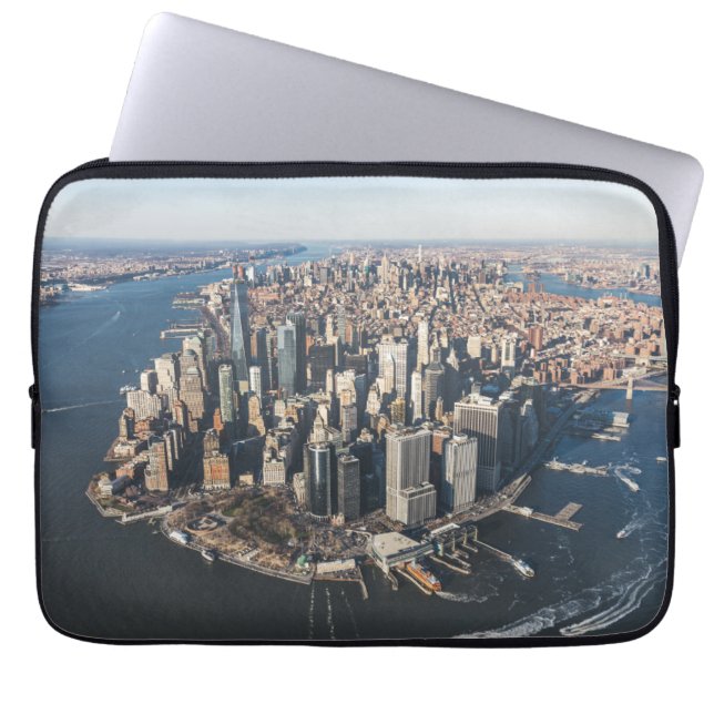 Coastline | Manhattan, New York City Laptop Sleeve (Front)