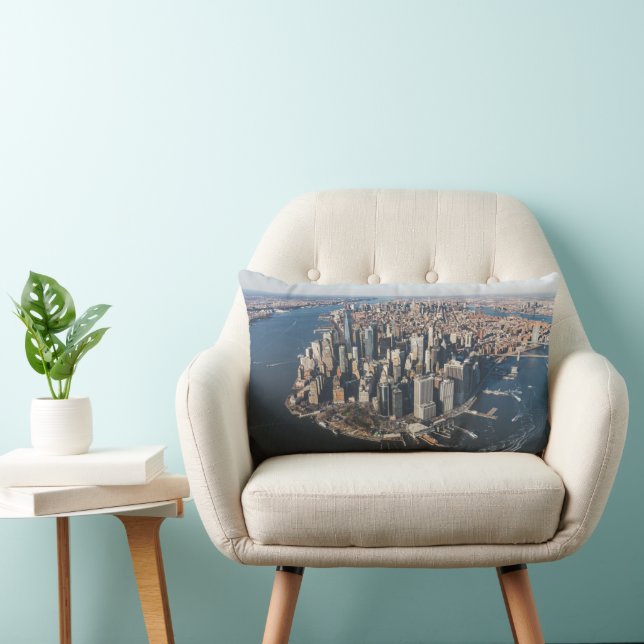 Coastline | Manhattan, New York City Lumbar Cushion (Chair)